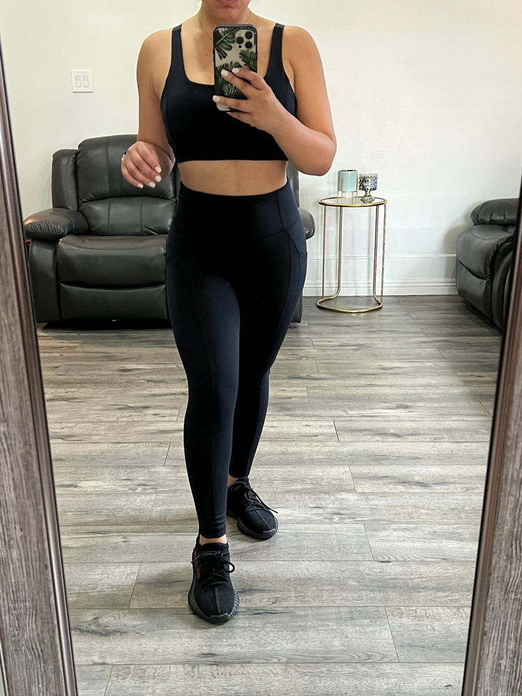 Running Errands Legging Set (Black)