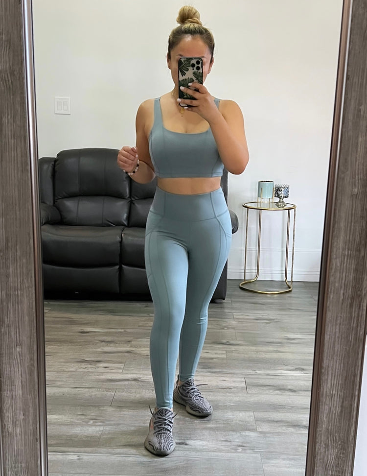 Running Errands Legging Set (Blue)