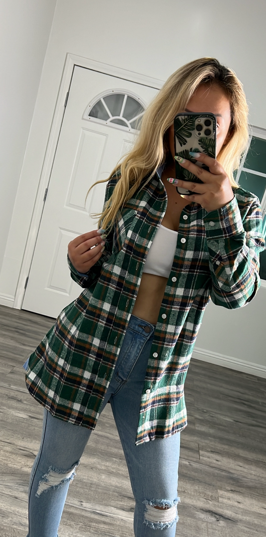 Abby Flannel (Green)