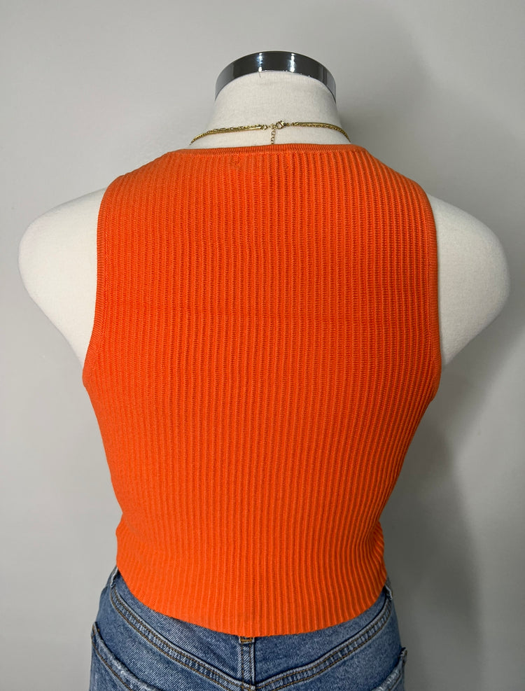 Claire Crop Top (Orange)