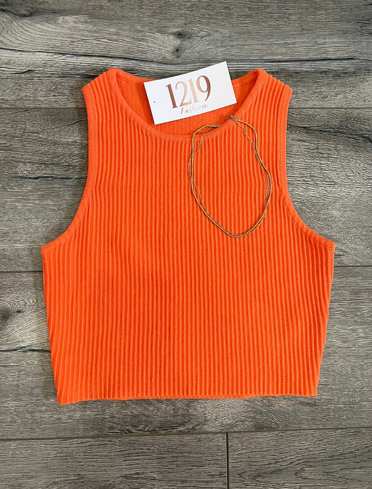 Claire Crop Top (Orange)