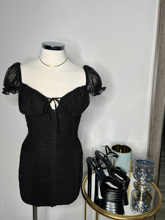 Ruched Little Black Dress