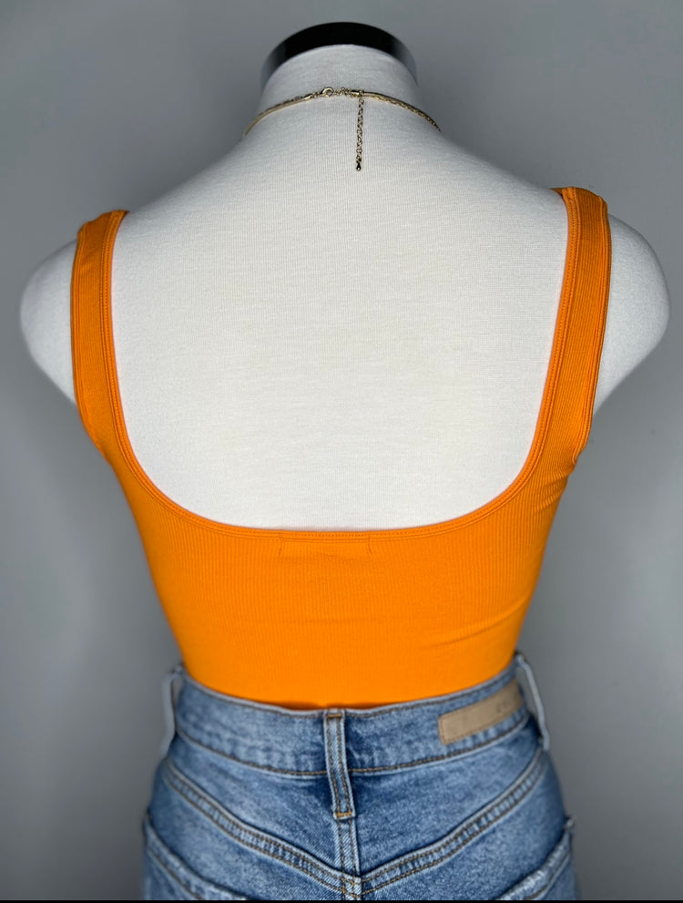 Not So Basic Seamless Top (Orange)