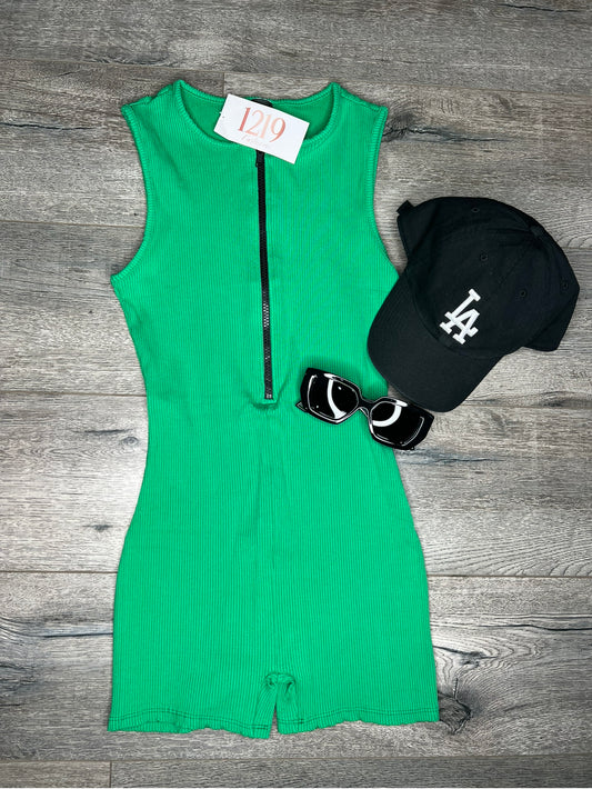 Yazmin Short Jumpsuit (Green))