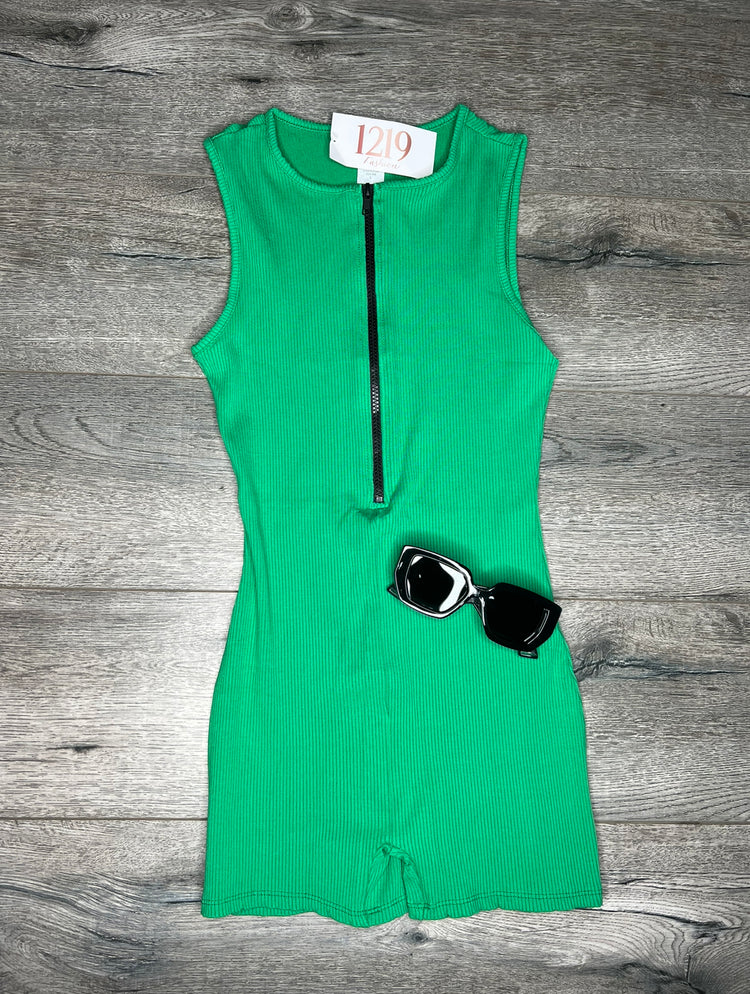 Yazmin Short Jumpsuit (Green))